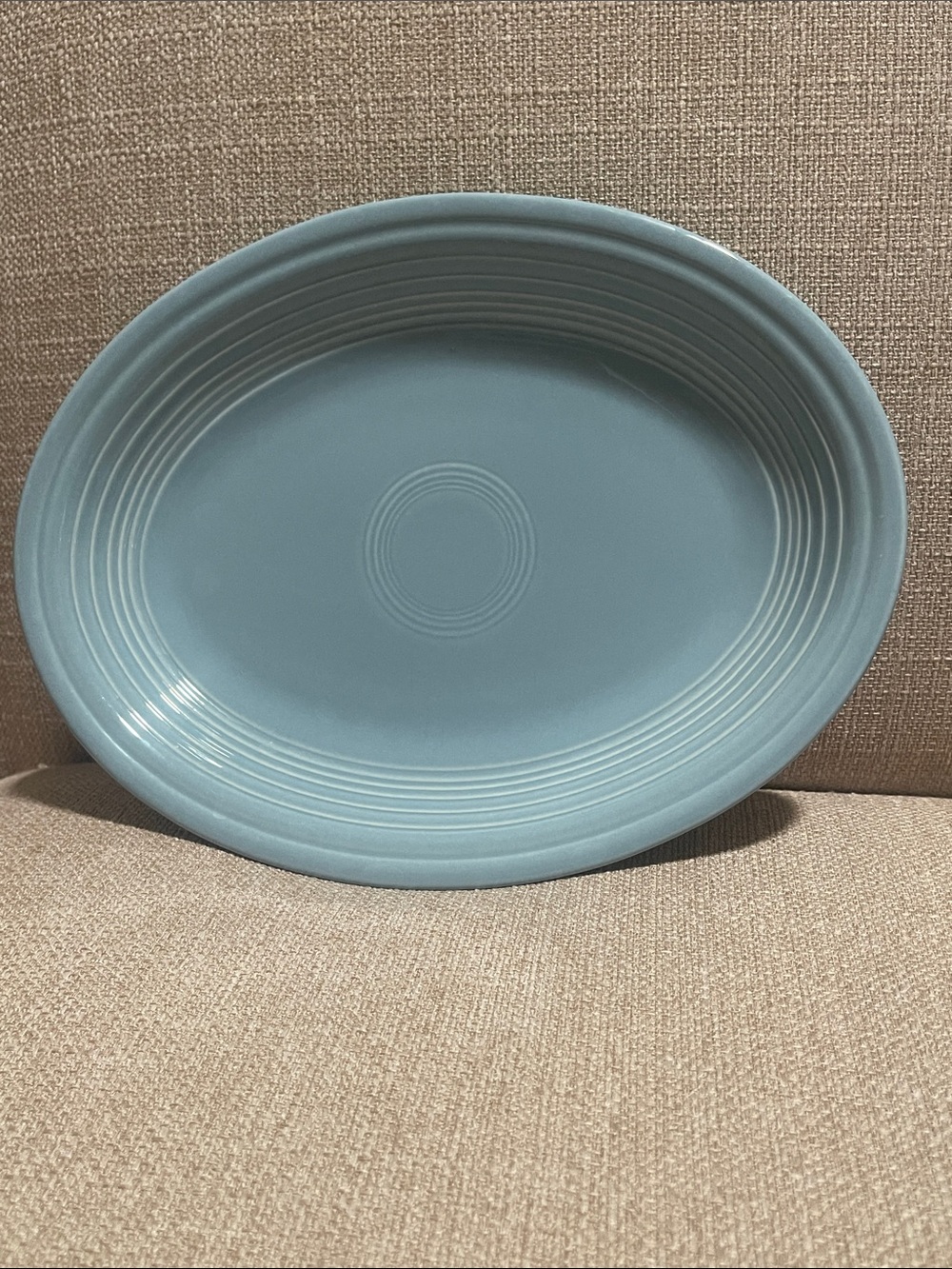 Fiesta ware Medium Periwinkle Blue Platter 11 5/8" retired, 1986